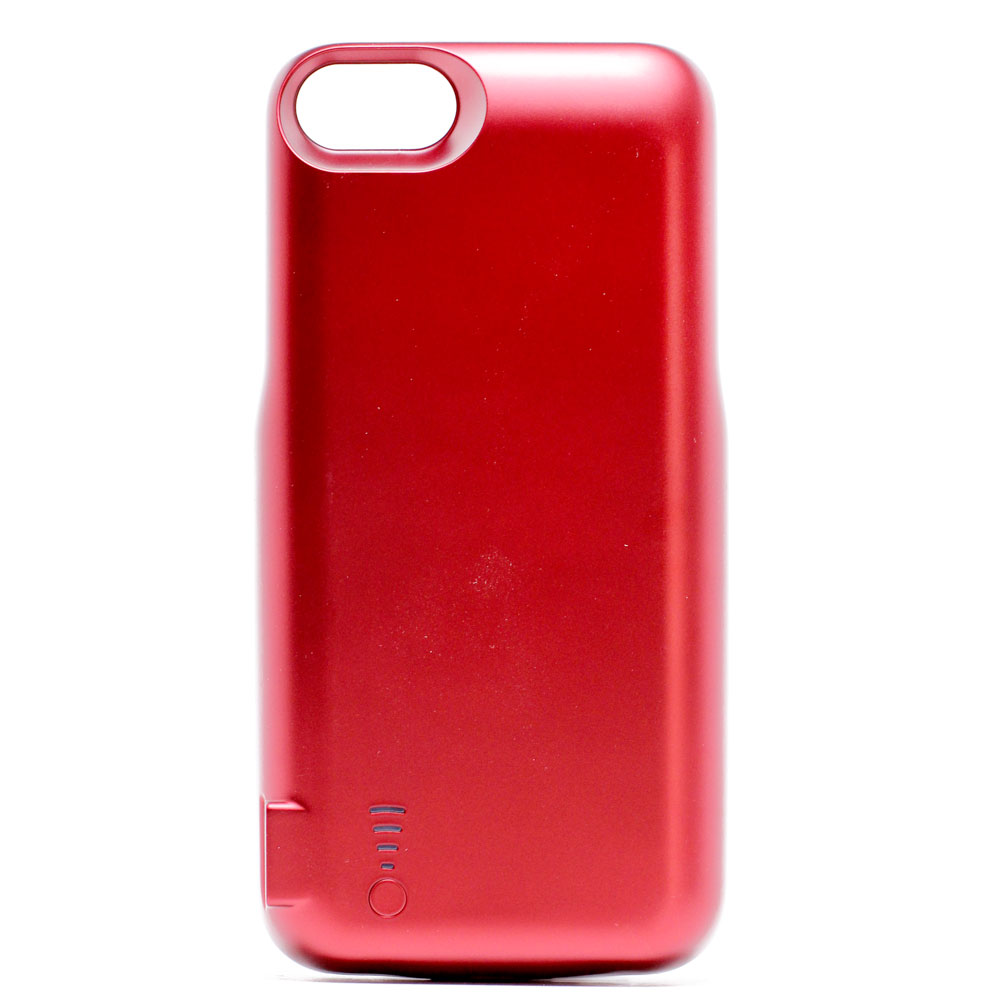 iPhone 8 / 7 / 6s / 6 Dual Portable Power Charging Cover 5000 mAh (RED)